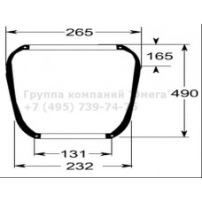 Пневморессора Volvo  1421N    резинка    S&K GMBH