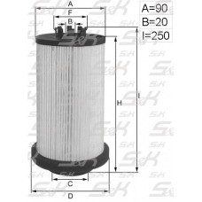 Фильтр топливный !S! DAF105        S&K GMBH
