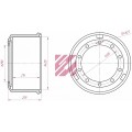 Барабан тормозной	420*207(200)*259 ECO-MAX      Sonder
