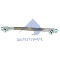 Шланг компрессора с фитингами в металлической оплетке L=400mm\VOLVO FH/FM    SAMPA