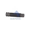 Палец рессоры передней FH12/16 мелкая резьба  38x168/M35x3x146      SAMPA