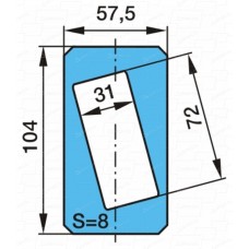 Пластина регулировочная 104х57,5х8   SE-M