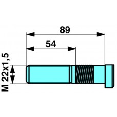 Шпилька колесная ECO M22x1.5x99/89/43  mm    SIMPECO