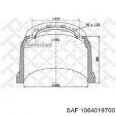 Барабан тормозной 300*213(212)(200)*280 WRZM 8130/ 11030 STELLOX