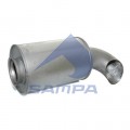 Бочка глушителя VOLVO FH12-16 (малый) RVI Premium ( ЕВРО 5)	  SAMPA